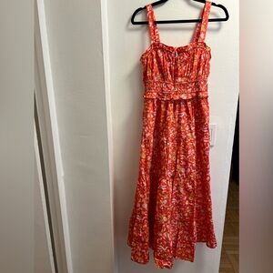 J.Crew Ruffle Trim Tiered Dress Sunny Blooms